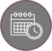 calendar with clock